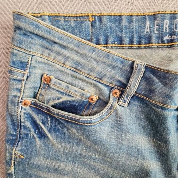 Aeropostale Jeans Women's Size 10 Long Jegging Light Blue Wash Style# 19 B070 7E - Picture 12 of 16